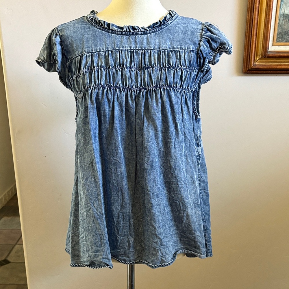 Blue Denim Top